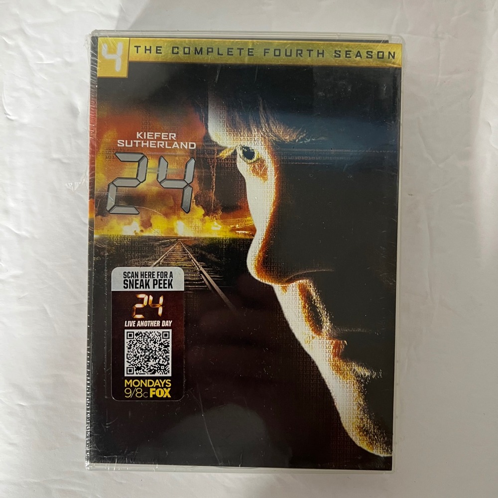 24 The Complete Fourth Season DVD 7-Disc Box Set Kiefer Sutherland New Sealed